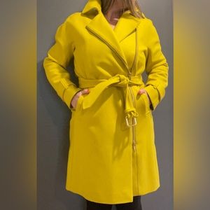 JCrew wool coat -rich yellow color. Worn once.